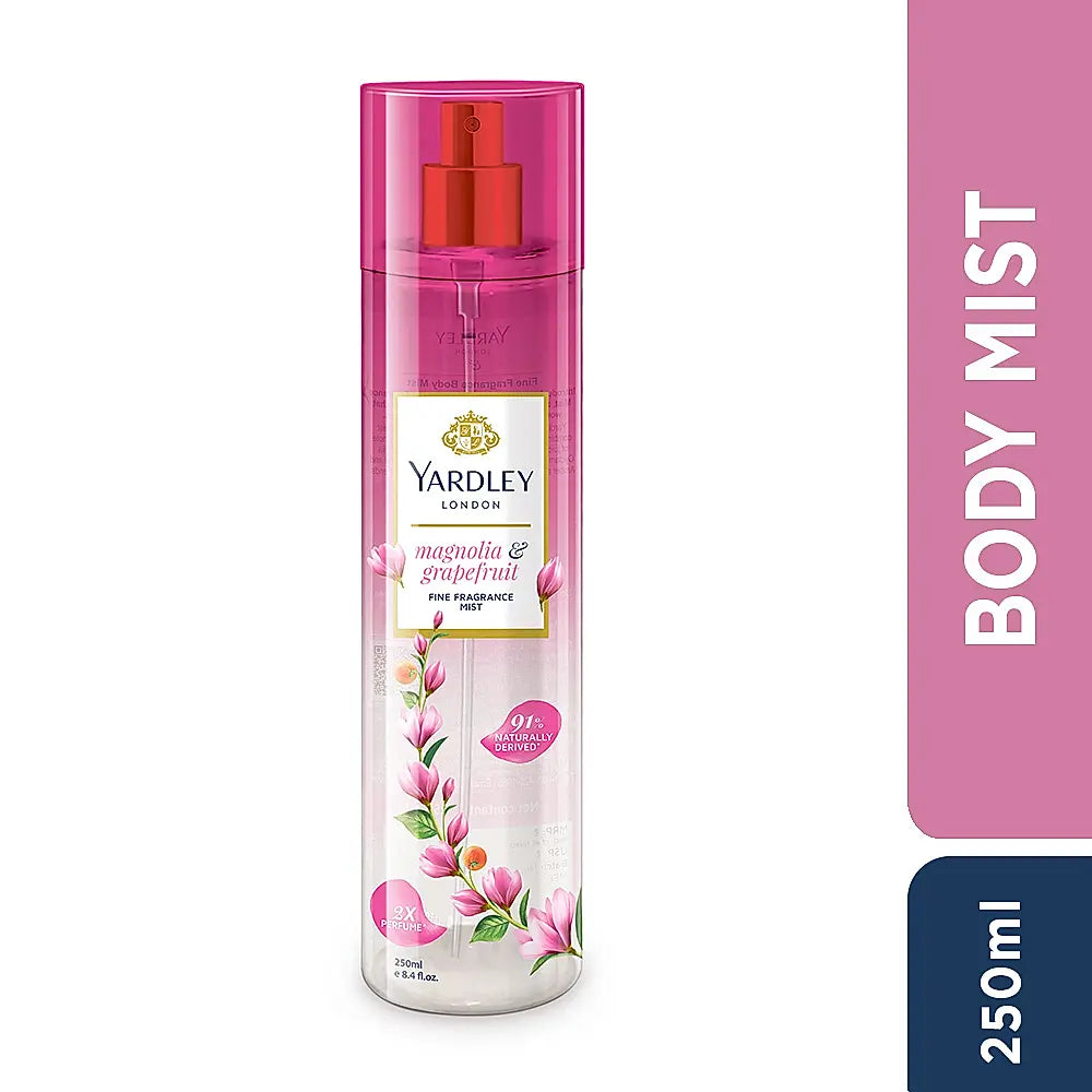 YARDLEY FINE FRAGRANCE MIST  €“ MAGNOLIA & GRAPEFRUIT  €“ 250 ML