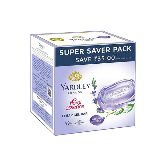 Yardley CLEAR GEL BAR GARDENIA AND WATERLILY 125GX3