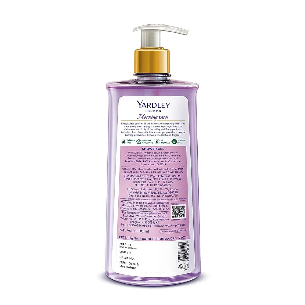 Yardley MORNING DEW SHOWER GEL 500ML