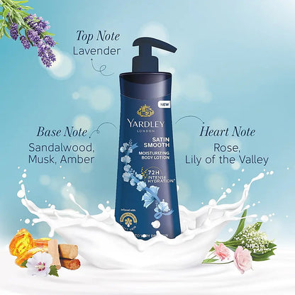 Yardley BODY LOTION SATIN SMOOTH 400ML FOR DRY TO VERY DRY SKIN