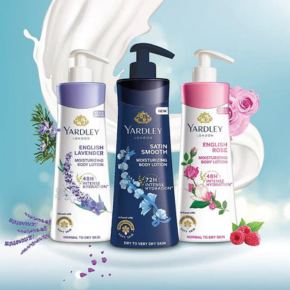 Yardley BODY LOTION SATIN SMOOTH 400ML FOR DRY TO VERY DRY SKIN