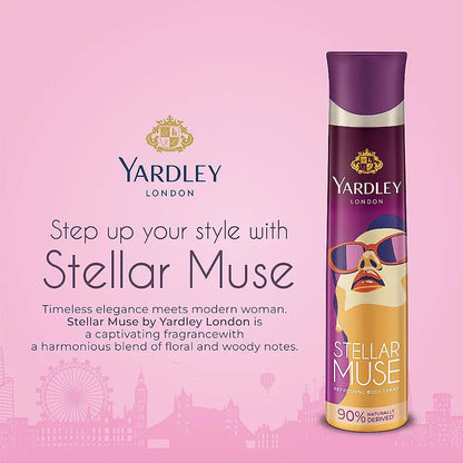 YARDLEY STELLAR MUSE REFRESHING BODY SPRAY FOR WOMEN, 150ML