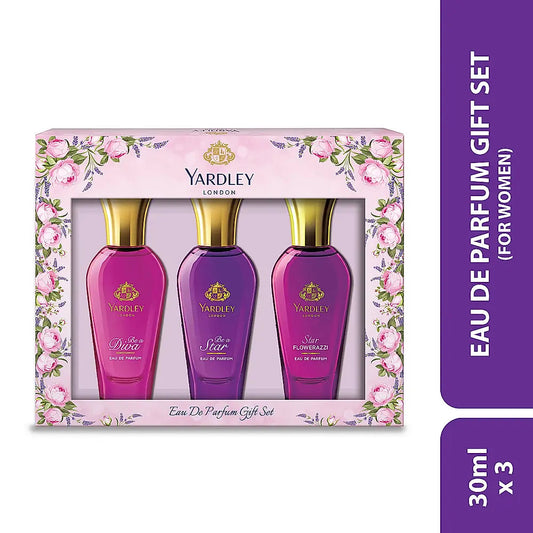 YARDLEY YARDLEY LONDON EAU DE PARFUM GIFT SET FOR WOMEN | 30ML X 3