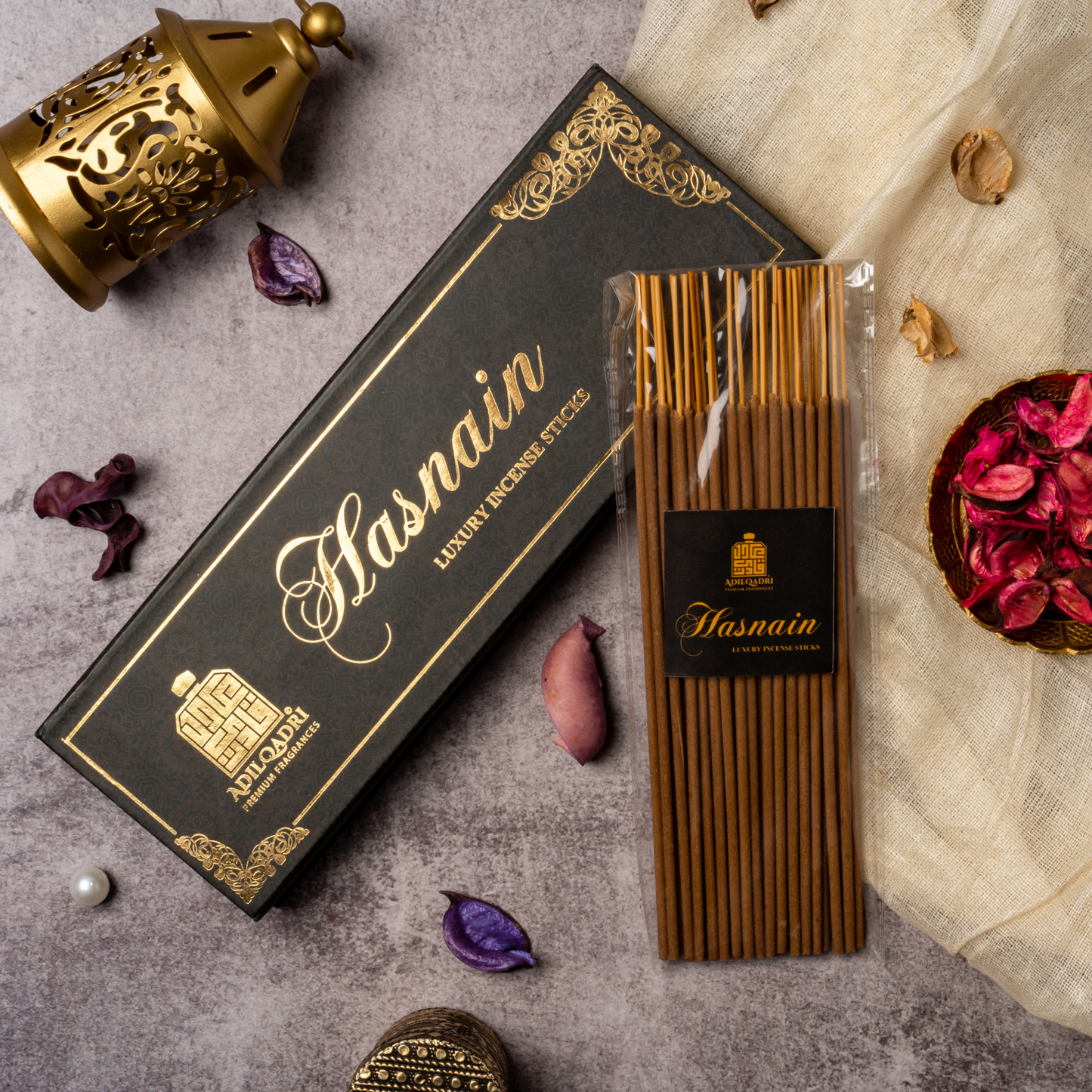 Adil Qadri Hasnain Premium Quality Agarbatti ( Incense Stick ) 100 gms