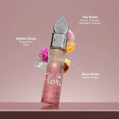 Al Nuaim Flora 6ml Attar – Alcohol-Free Floral Fruity Perfume Oil