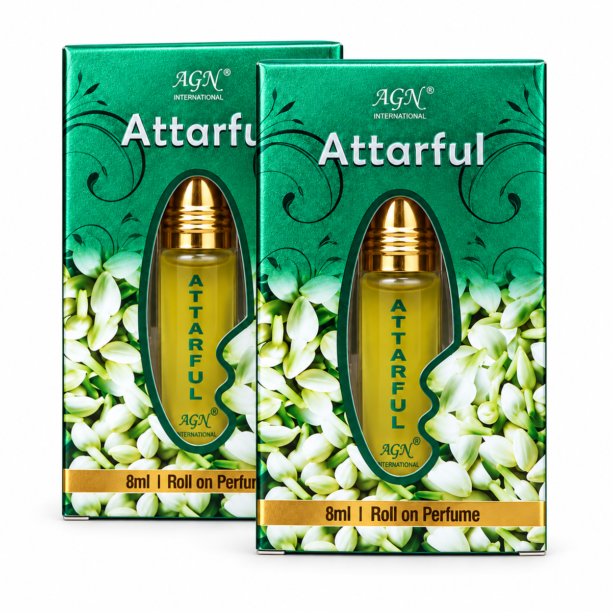 AGN Attarfull Alcohol-Free Roll-On Attar Combo Pack 2 x 8ml