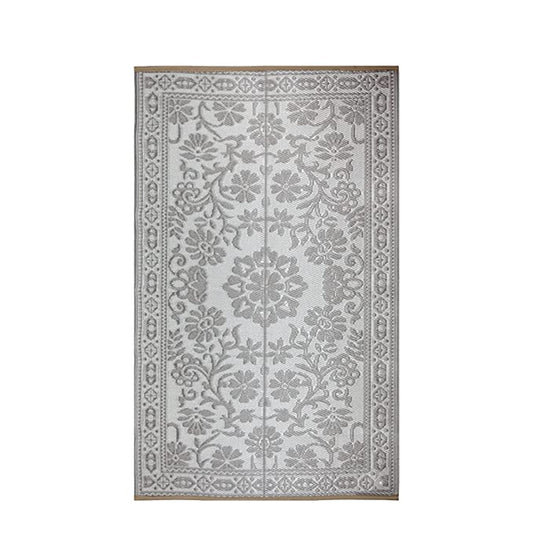 Sapana Plastic Folding Mat (Chatai) Pearl White - 4X6 Feet 1 Unit
