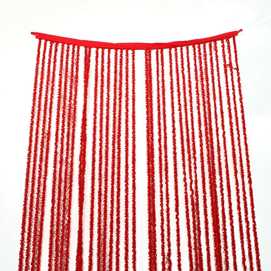 Decorative Woollen Curtain (Red) - 2.5 x 5 ft 1 Unit