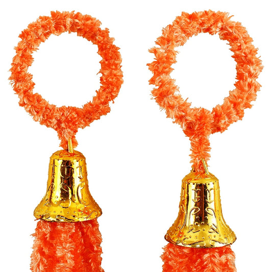Decorative Woollen Dangler - Peach Pack of 4