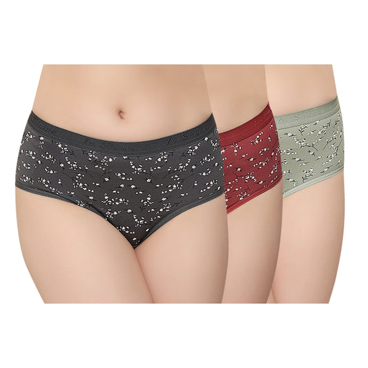 In Shape Ladies Outer Elastic Hipster Panties 8644 - 100 cm 3 Pieces