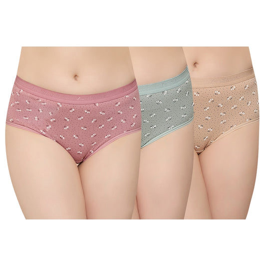 In Shape Ladies Inner Elastic Hipster Panties 8638 - 85 cm 3 Pieces