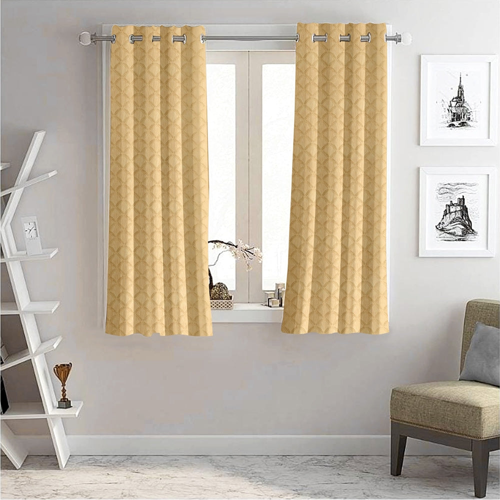 JBF HOMES Polo 5 Feet Window Curtain - Camel 152 x 117 cm