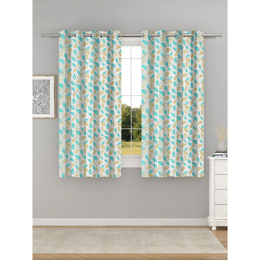 Shanplus Capricon Windows Curtain - Aqua 112x150 cm
