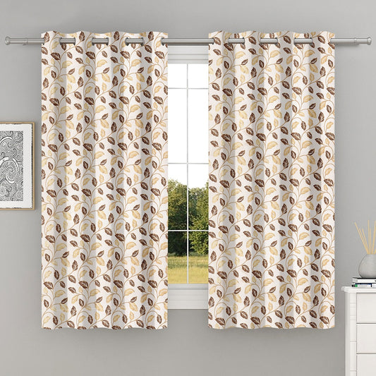 Shanplus Capricon Windows Curtain - Coffee 112x150 cm