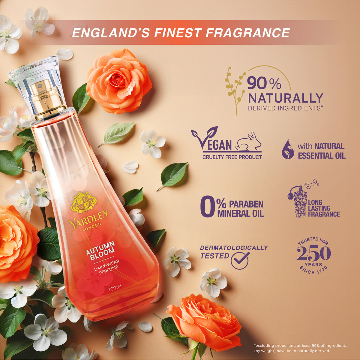 YARDLEY AUTUMN BLOOM DAILY WEAR PERFUME 100ML