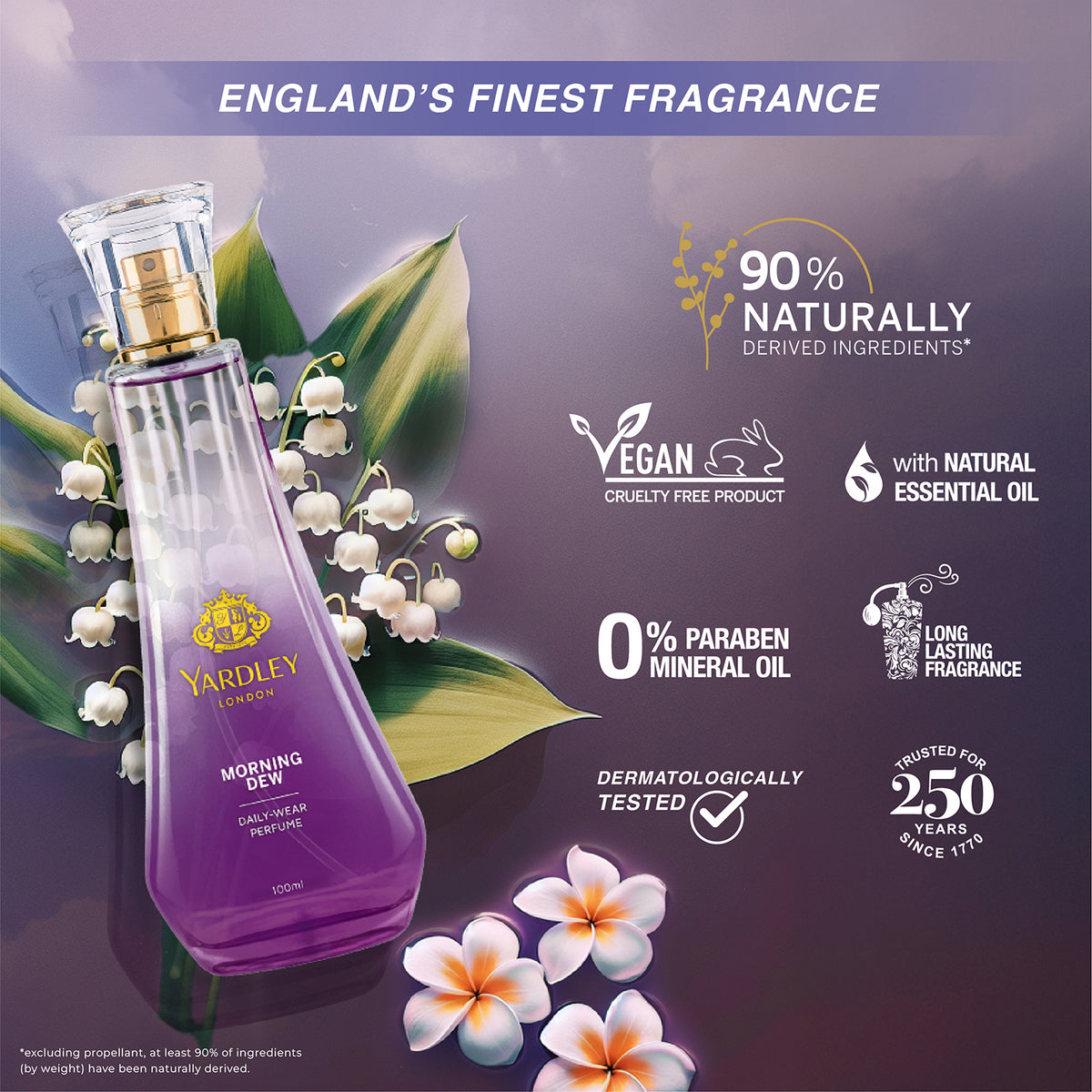 YARDLEY MORNING DEW DAILY WEAR PERFUME 100ML