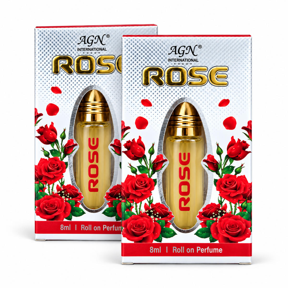 AGN Rose Alcohol-Free Roll-On Attar Combo Pack 2 x 8ml