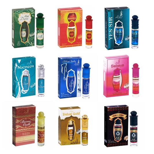 Almas Assorted Attar Combo – Ramadan Special 2026 | Premium Long-Lasting Alcohol-Free Attar Gift Set