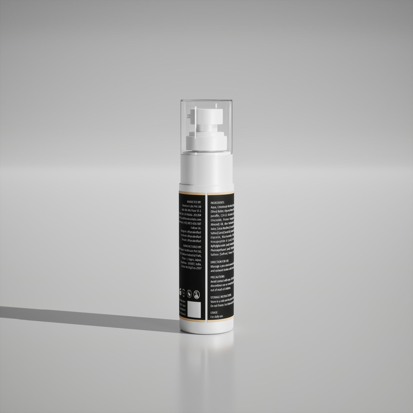 Argireline + Retinol Anti Ageing Cream by NAKED fact - 50g