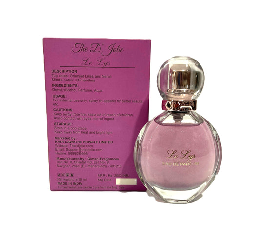 Gimani The D Jolie Le Lys Perfume 30ml