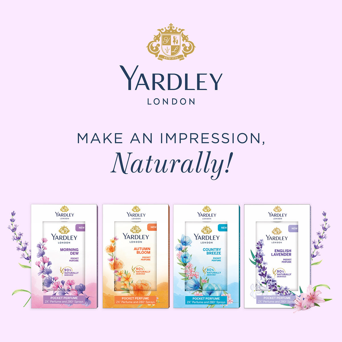 YARDLEY MORNING DEW COMPACT PERFUME, 18ML