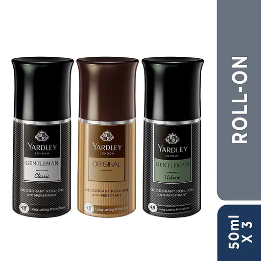 Yardley GENTLEMAN ROLL ON- MEN- 50ML X 3