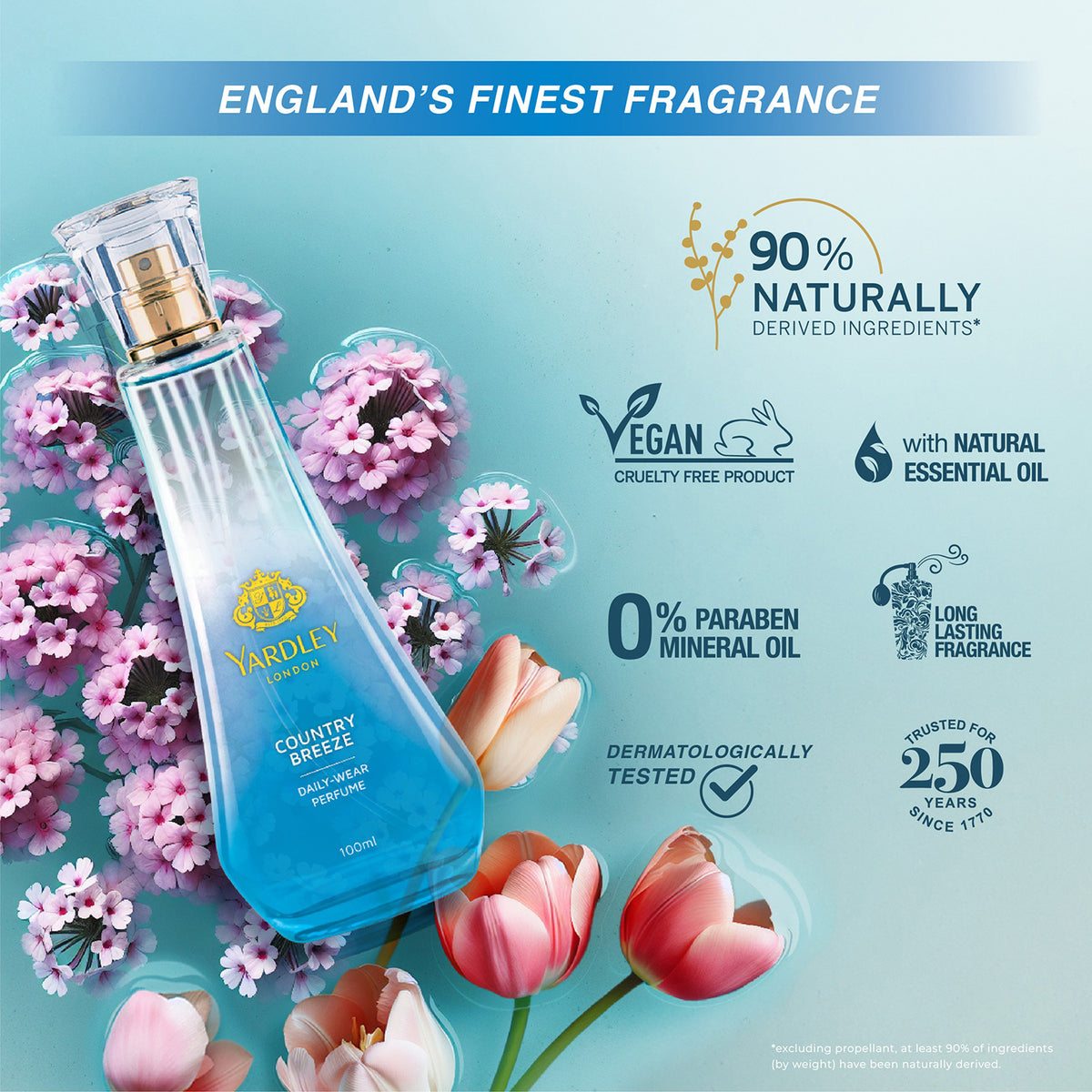 YARDLEY COUNTRY BREEZE DAILY WEAR PERFUME 100ML