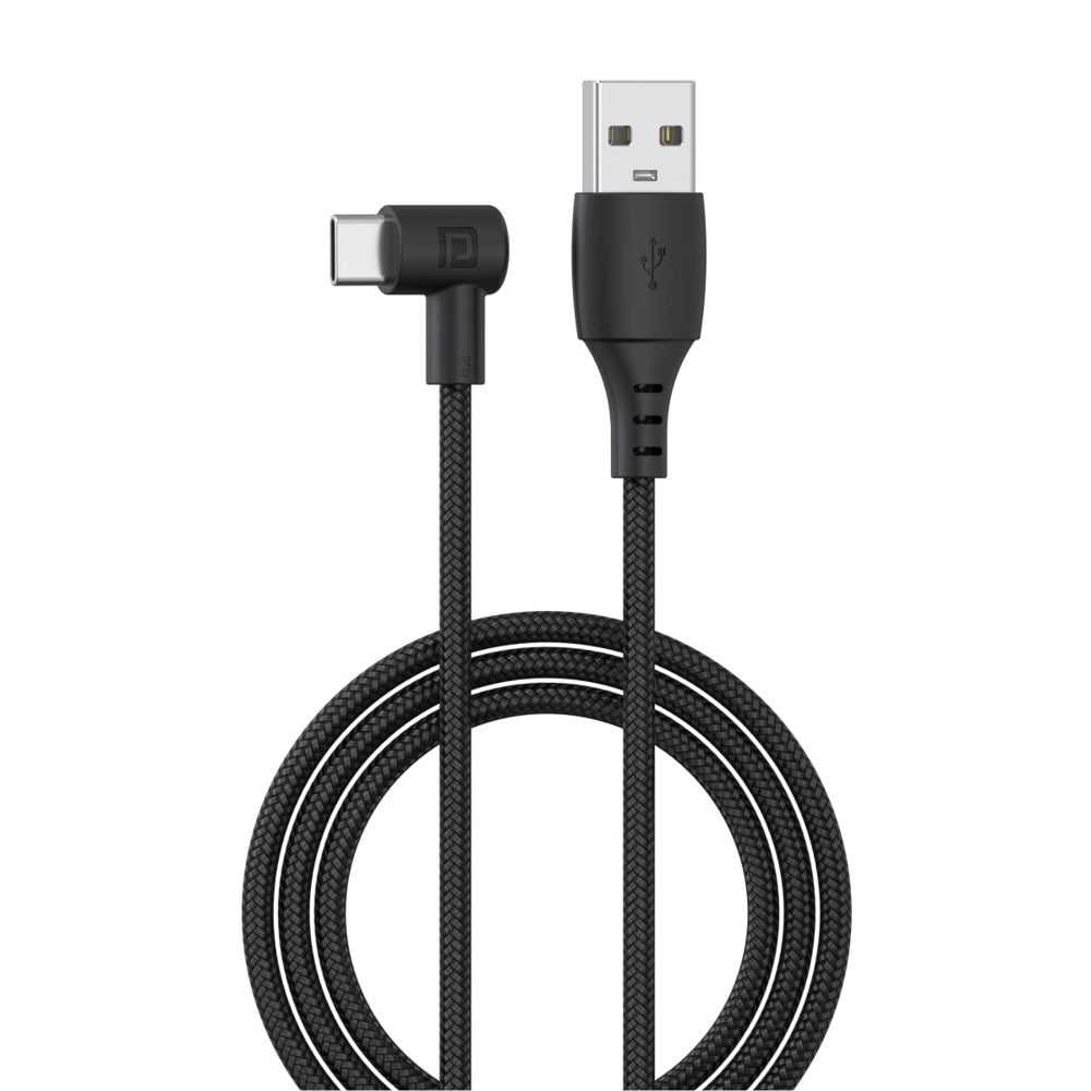 Portronics Konnect HD Braided Type-C Cable (1.2 Metres) - Black 1 Unit