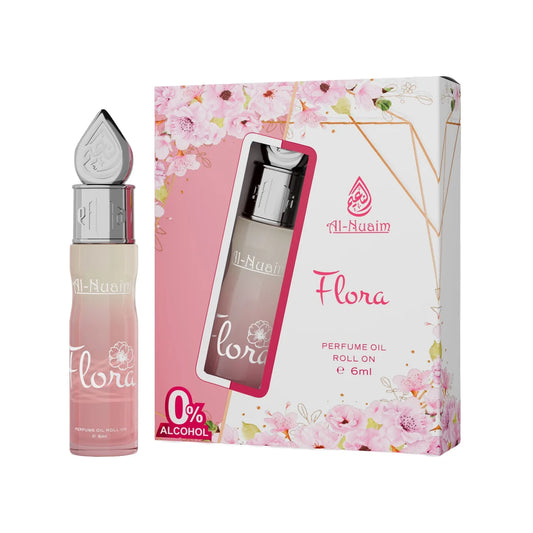 Al Nuaim Flora 6ml Attar – Alcohol-Free Floral Fruity Perfume Oil