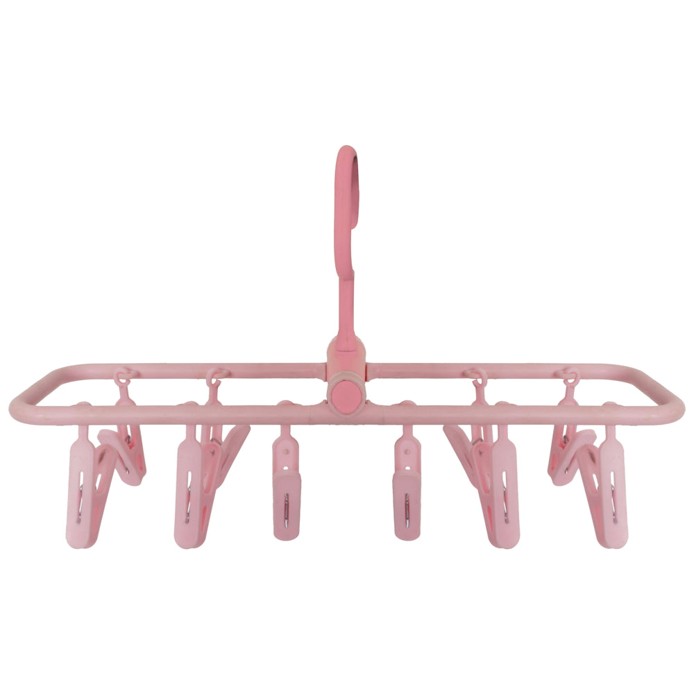 Happy Family Square Easy Cloth Drying - 10 Clips (Pink) 1 Unit