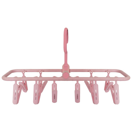 Happy Family Square Easy Cloth Drying - 10 Clips (Pink) 1 Unit