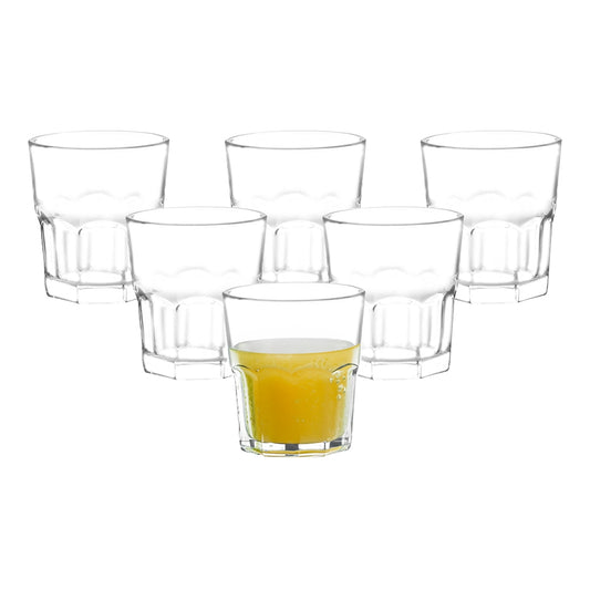 Sanjeev Kapoor Melbourne Rock Glass Set - 350 ml Set of 6