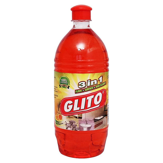 Glito 3 In 1 Perfumed Floor-Surface-Dish Cleaner 1 Litre
