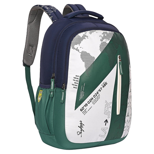 Skybags School Backpack (Atlas02) Green - 23 L 1 Unit