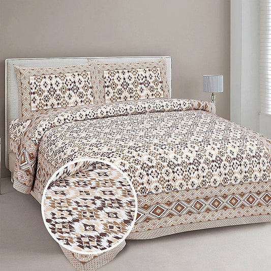 Mafatlal Upvan Double Bedsheet (429A) 144 TC - Floral 236 x 274 cm