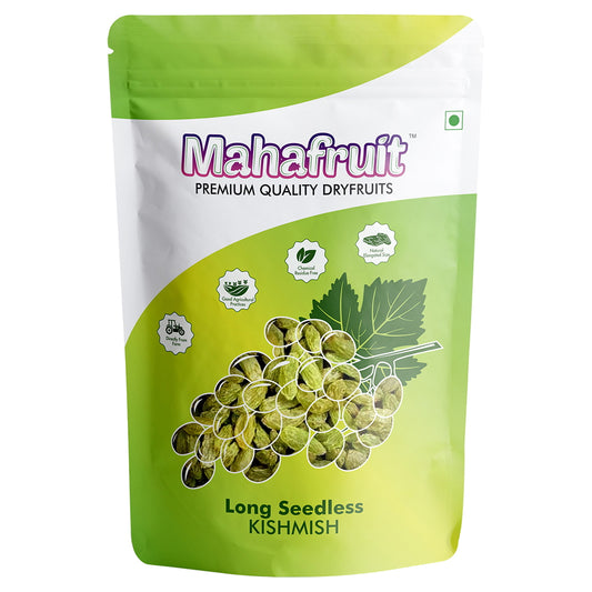 Mahafruit Long Seedless Kishmish: 500 gms