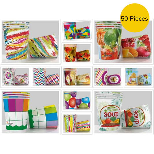 Disposable Paper Glass - 200 ml 50 Pieces