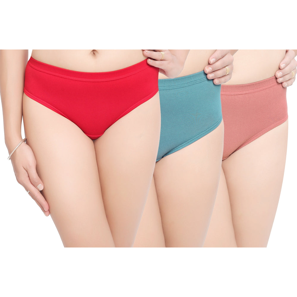 In Shape Ladies Inner Elastic Hipster Panties B (110 cm) - 3 Pieces 1 Unit