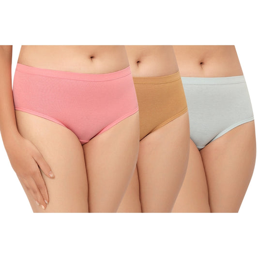 In Shape Ladies Inner Elastic Hipster Panties D (85 cm) - 3 Pieces 1 Unit