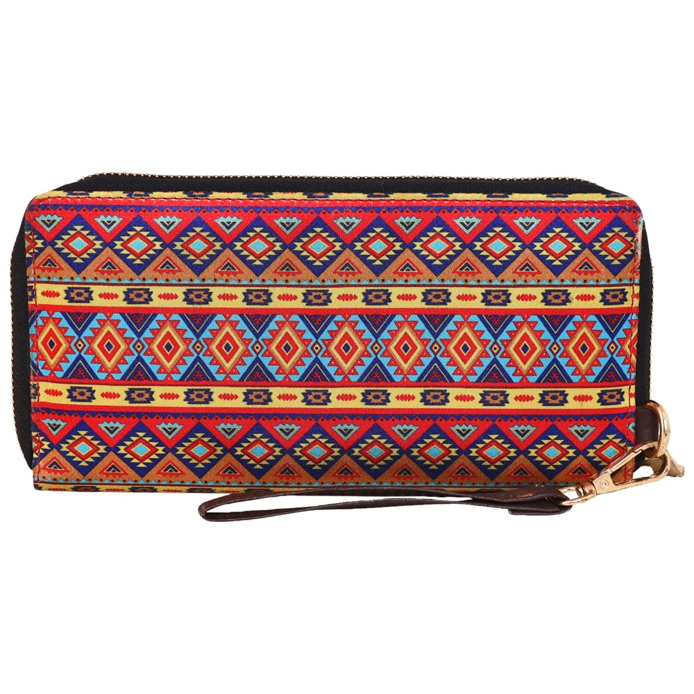 Sabhyata Aztec Design Wallet (SW09-02) - Red 1 Unit