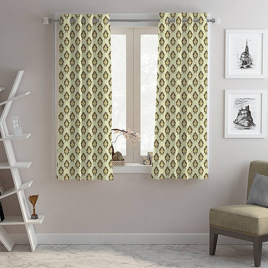 Zircon Window Curtain Damask - Coffee 112 x 150 cm