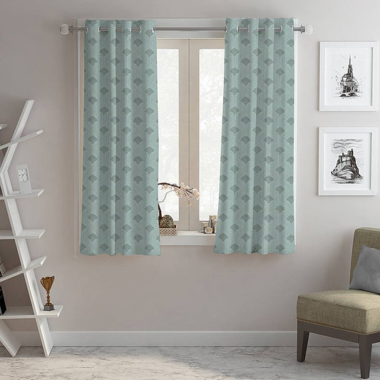 Sunstar Window Curtain Abstract - Grey 112 x 150 cm