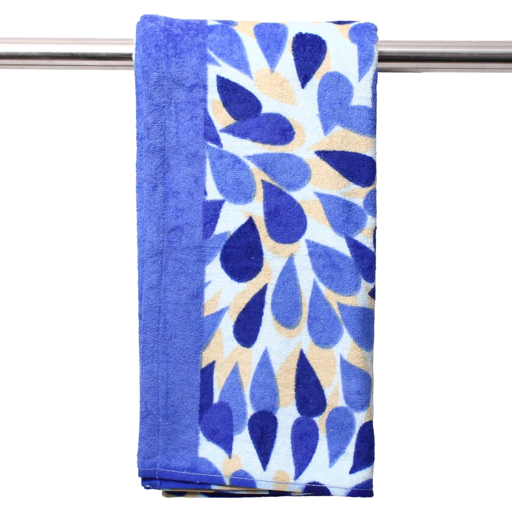 EW Printed Pebbles Collection Bath Towel - Blue - 70x140 cm 1 Unit