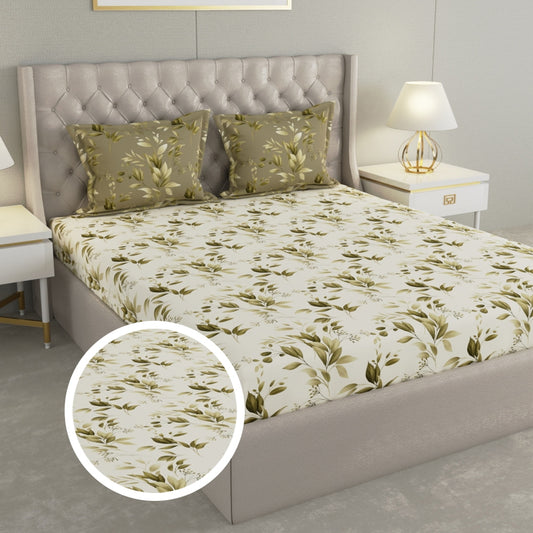 Raymond Camphor Double Bedsheet 144 TC 11643 (02) - Floral 1 Unit