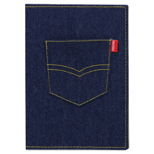 Navneet Youva Denim Fabric Cover A5 Size Notebook 240 Pages