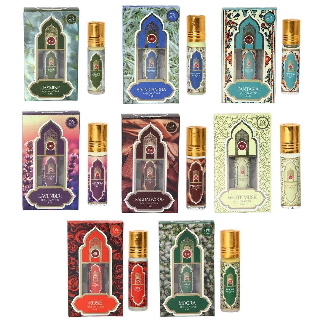 OSR Assorted Attar Combo – Ramadan Special 2026 | Premium Long-Lasting Alcohol-Free Attar Gift Set