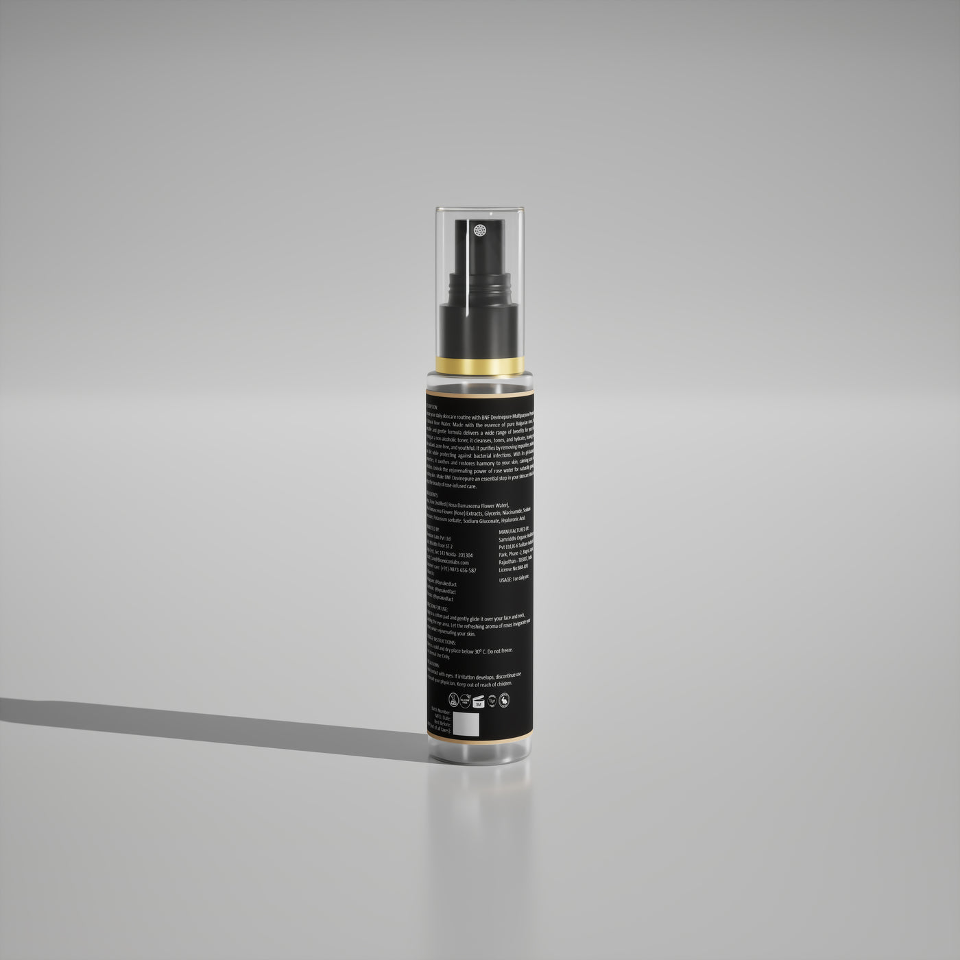 DevinePure Rose water by NAKED fact - 100g