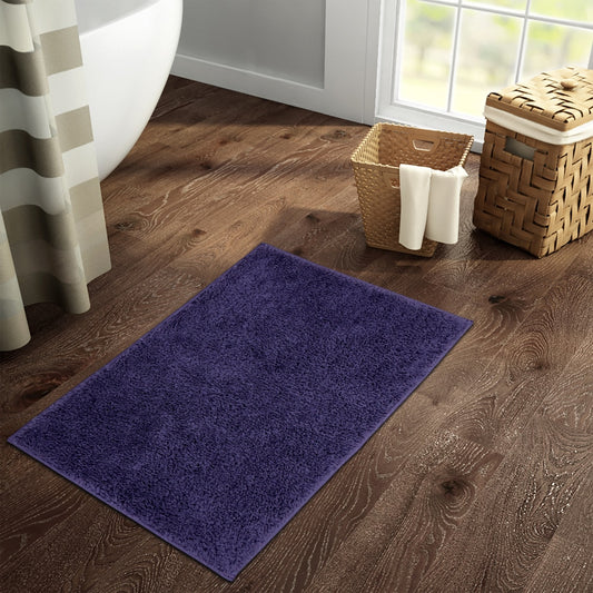 Welspun Solid Door Mat (4060) Dark Purple - 40 x 60 cm 1 Unit