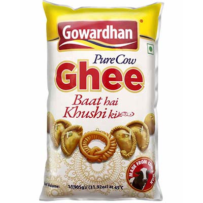 Gowardhan Ghee Pouch 1 Ltr