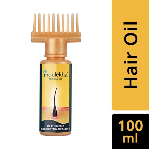Indulekha Bringha Oil, Reduces Hair Fall And Grows New Hair, 1 Ayurvedic Oil 100 Ml